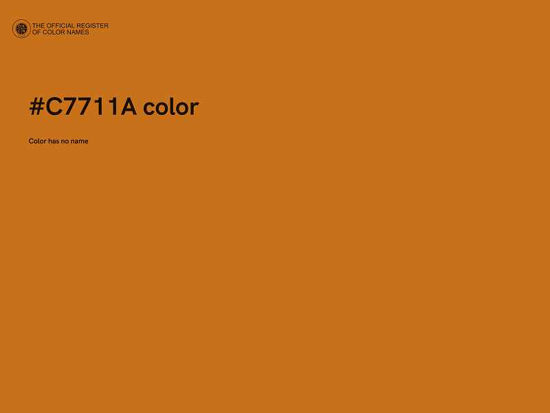#C7711A color image