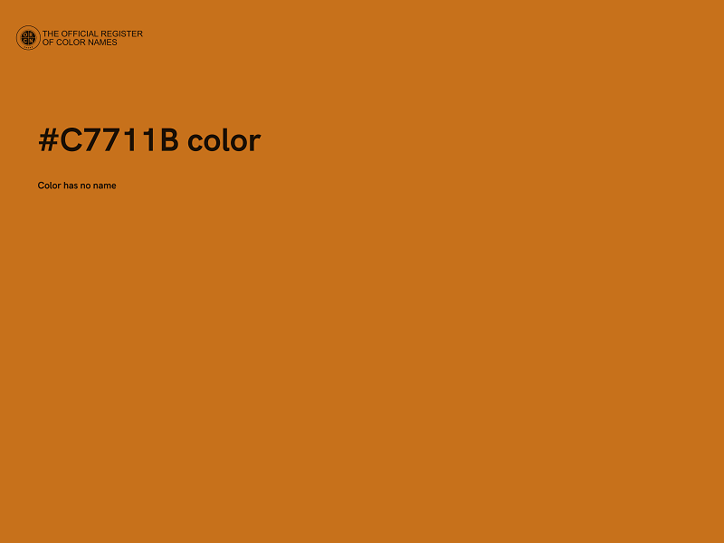 #C7711B color image