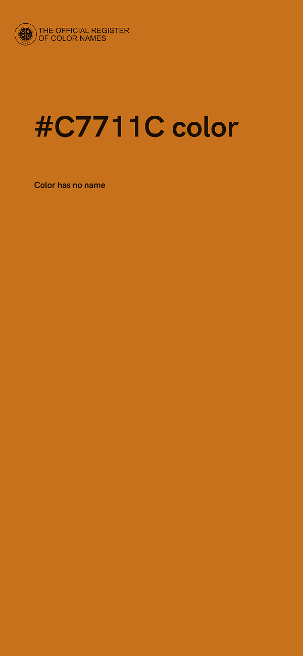 #C7711C color image