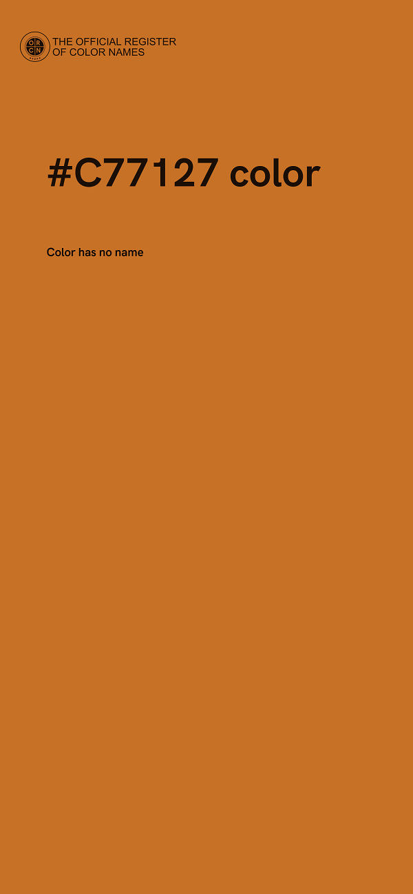 #C77127 color image
