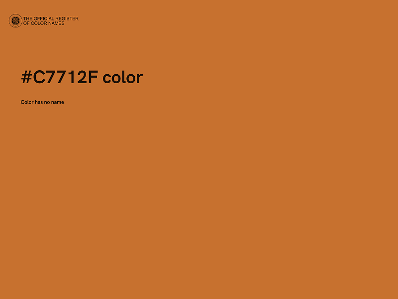 #C7712F color image