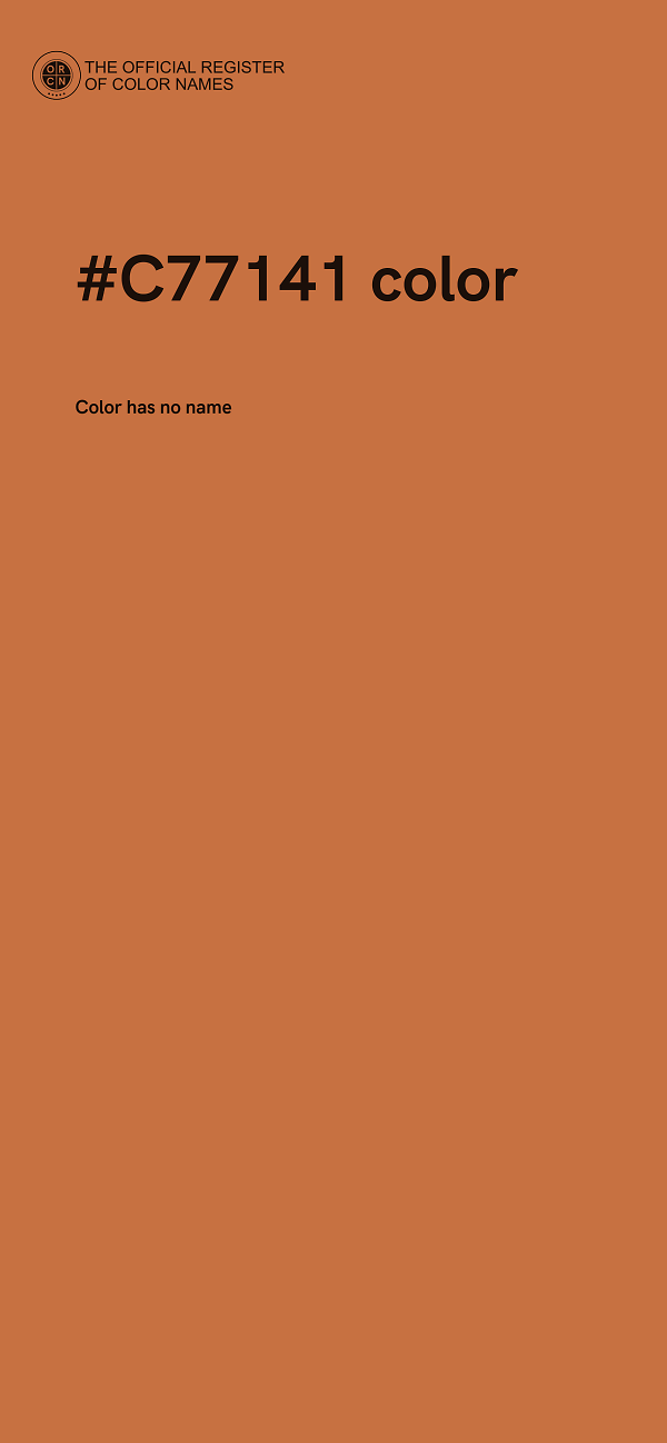 #C77141 color image