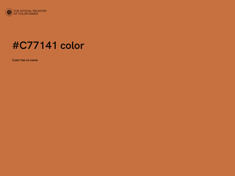 #C77141 color image