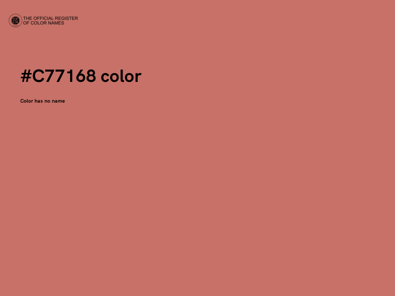 #C77168 color image