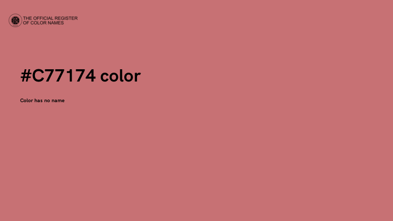 #C77174 color image