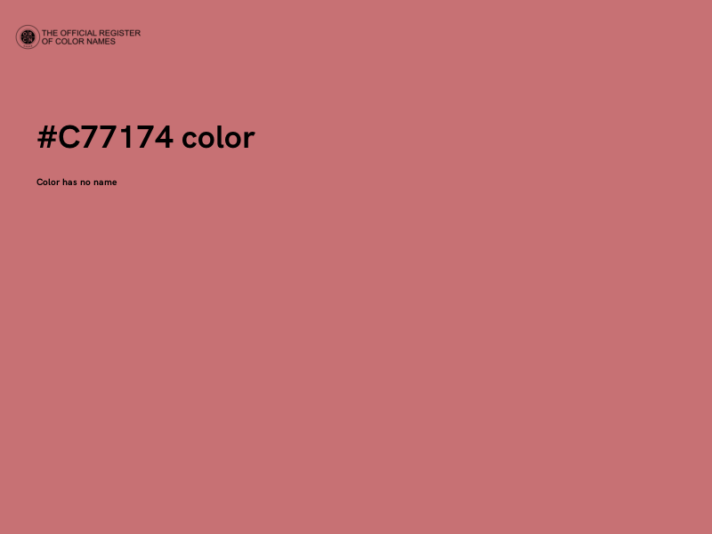 #C77174 color image