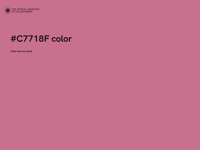 #C7718F color image