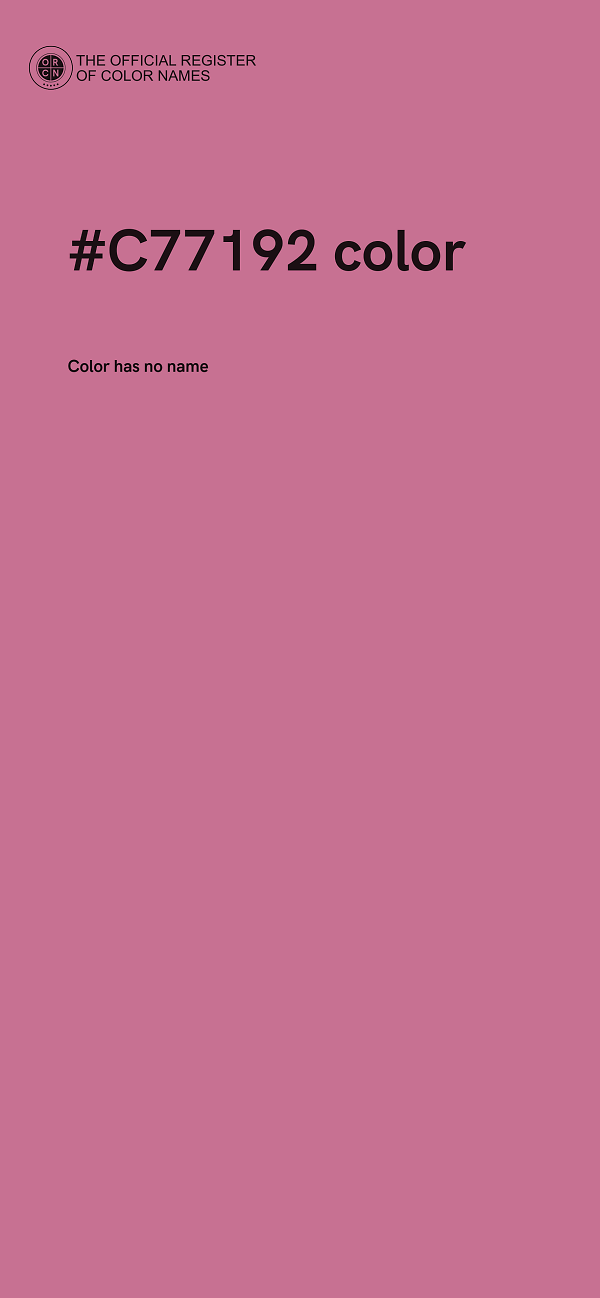 #C77192 color image