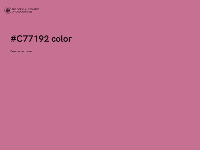 #C77192 color image