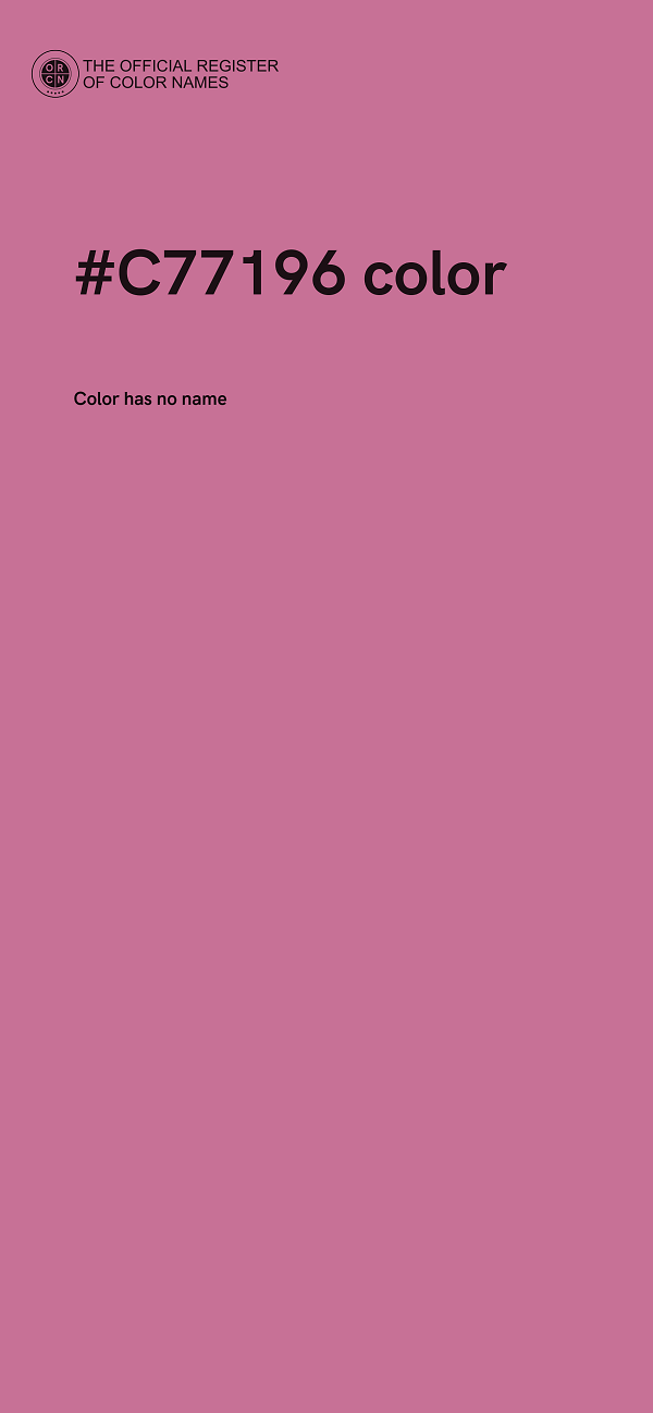 #C77196 color image