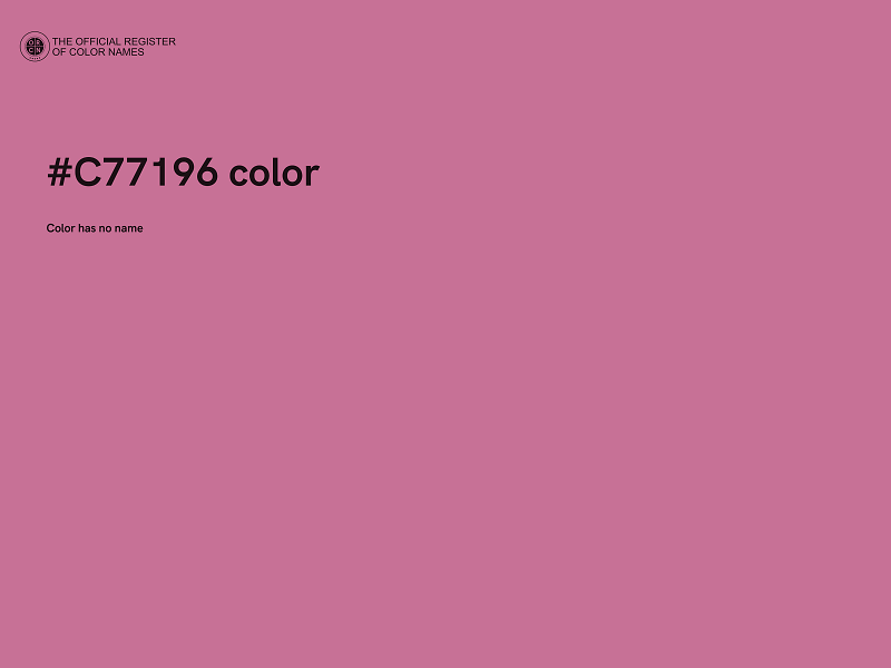 #C77196 color image