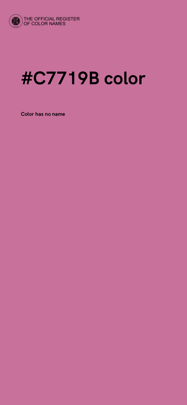 #C7719B color image