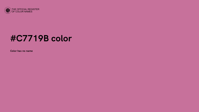 #C7719B color image