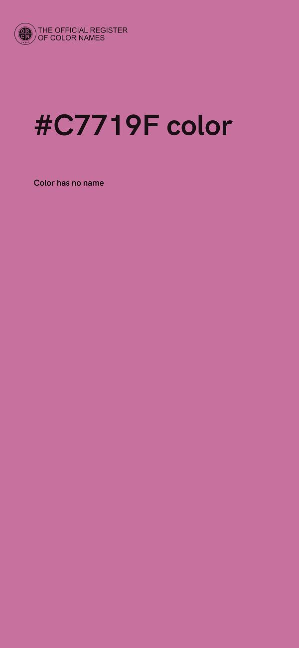 #C7719F color image