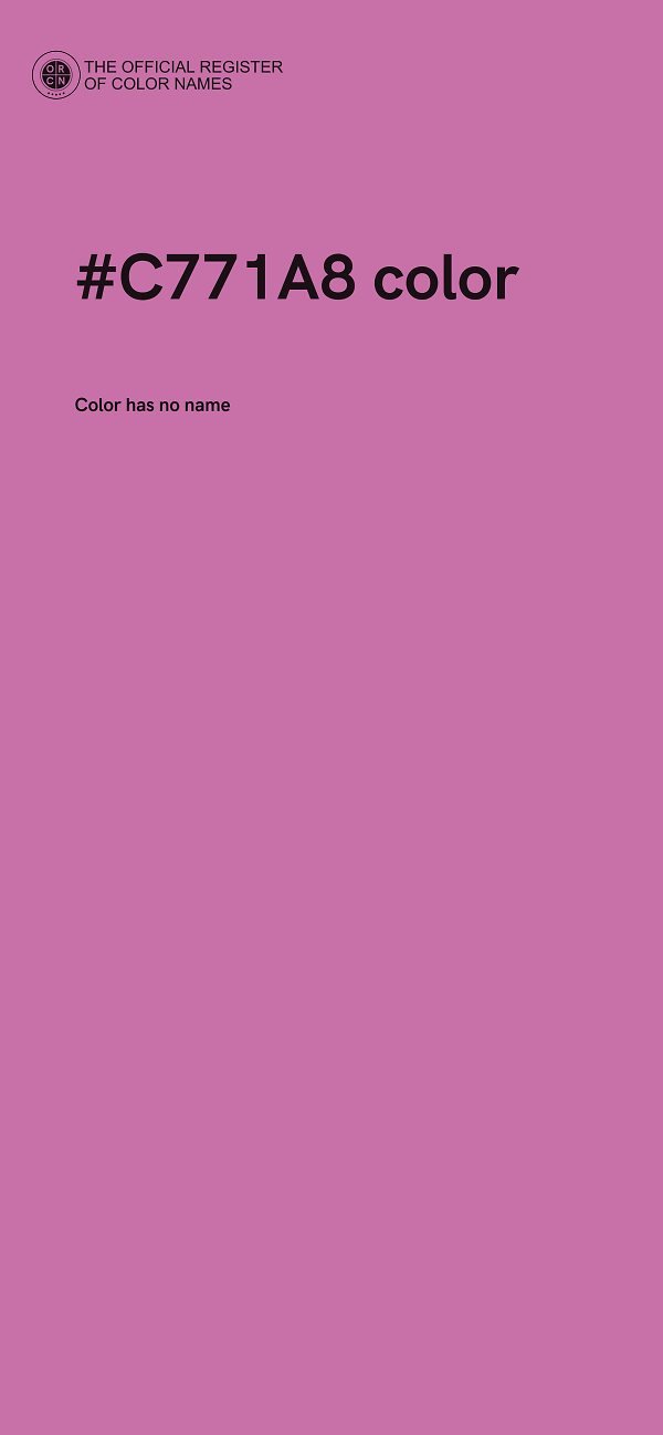 #C771A8 color image