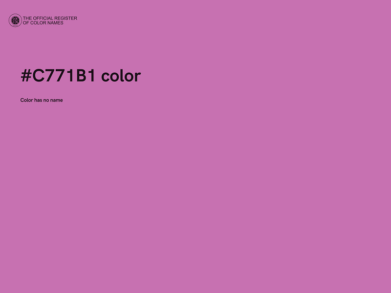 #C771B1 color image