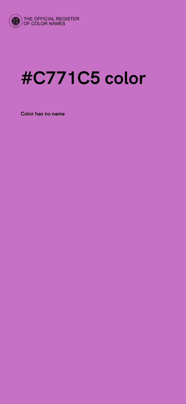 #C771C5 color image