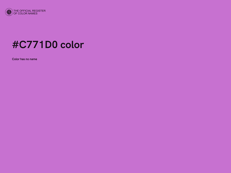 #C771D0 color image