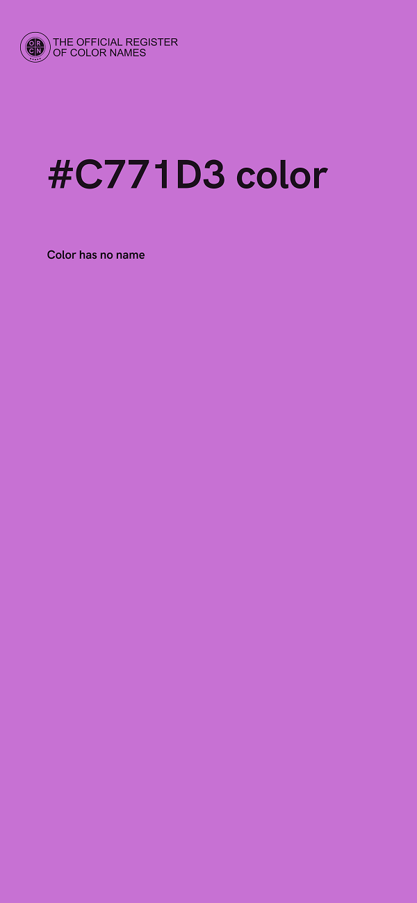 #C771D3 color image