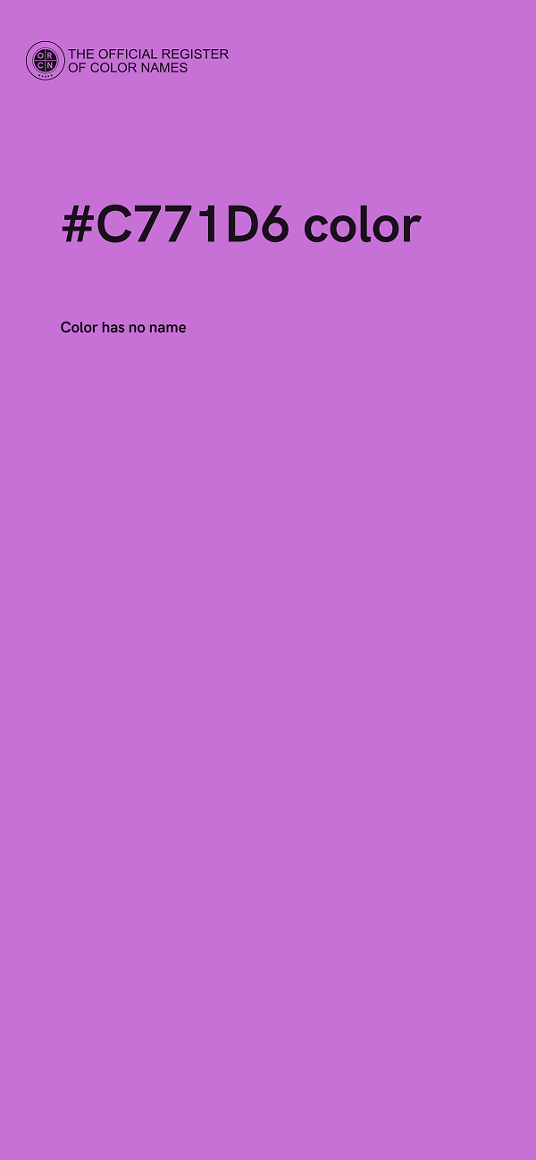 #C771D6 color image