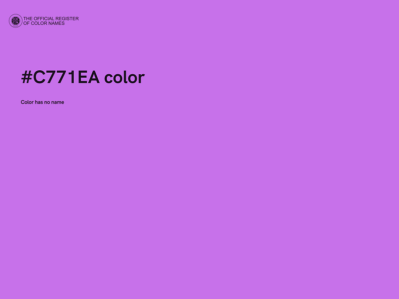 #C771EA color image