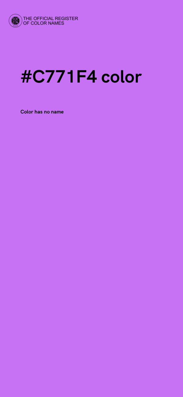 #C771F4 color image