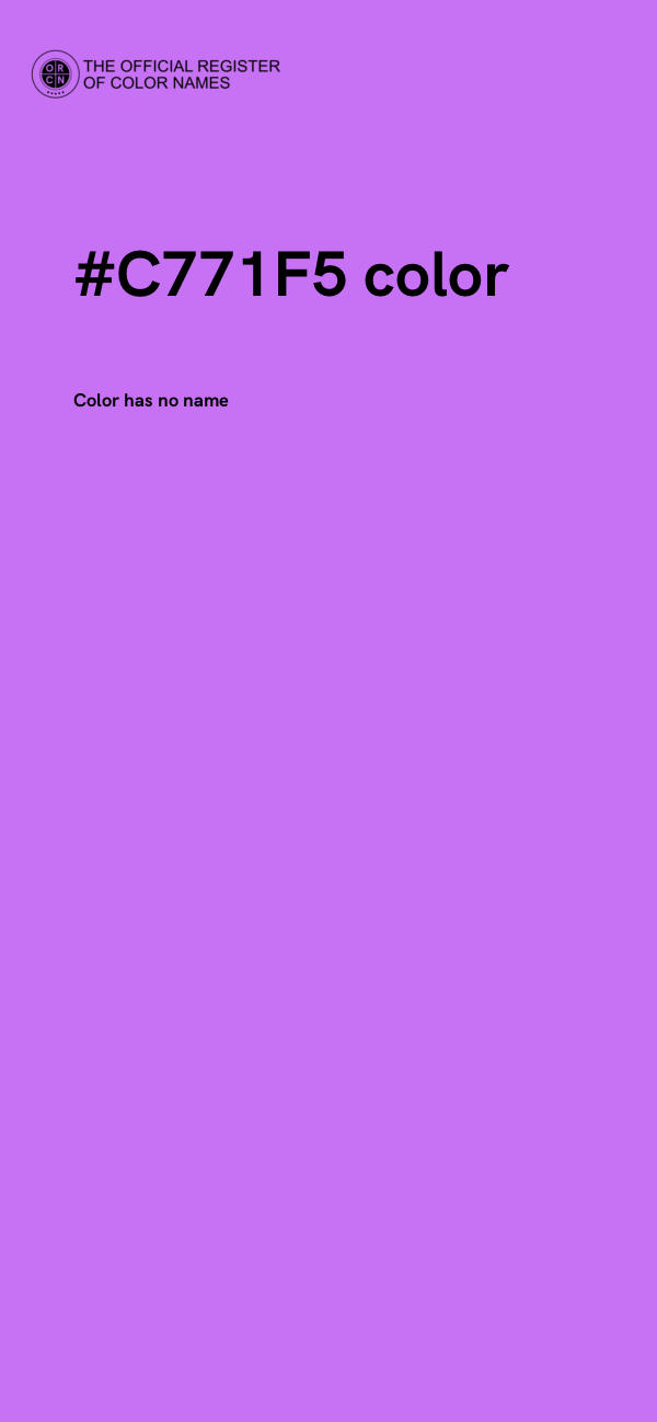 #C771F5 color image