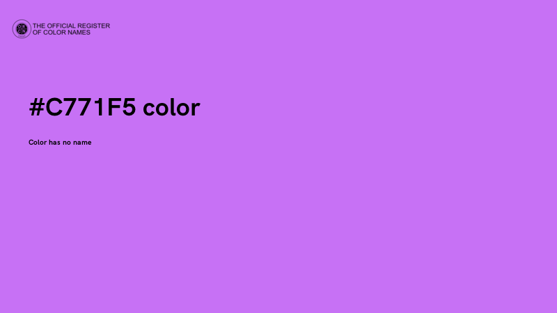 #C771F5 color image