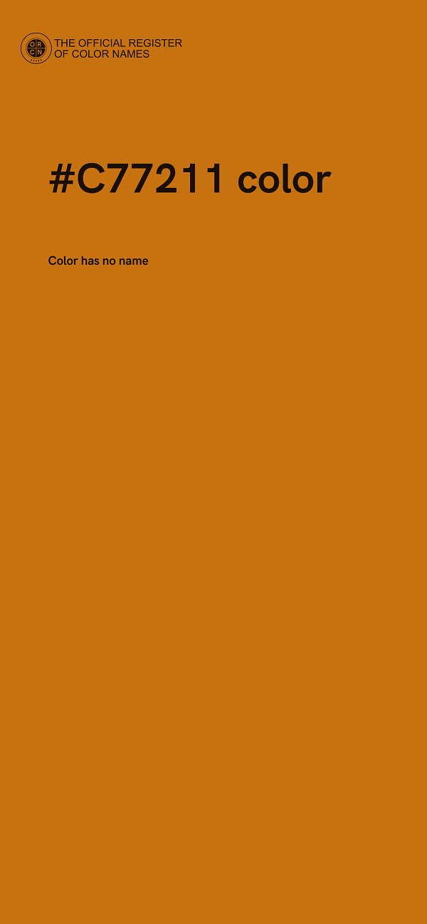 #C77211 color image