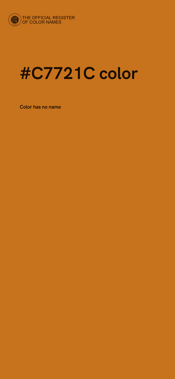 #C7721C color image