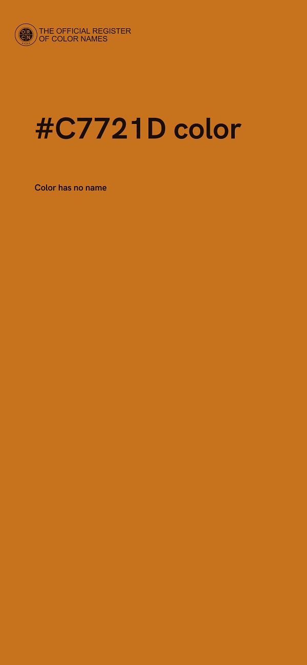 #C7721D color image