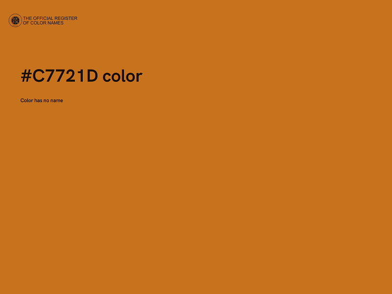 #C7721D color image