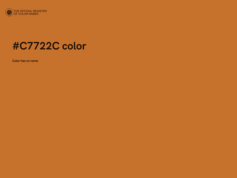 #C7722C color image