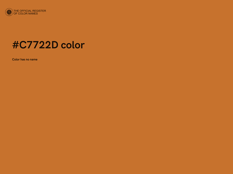 #C7722D color image