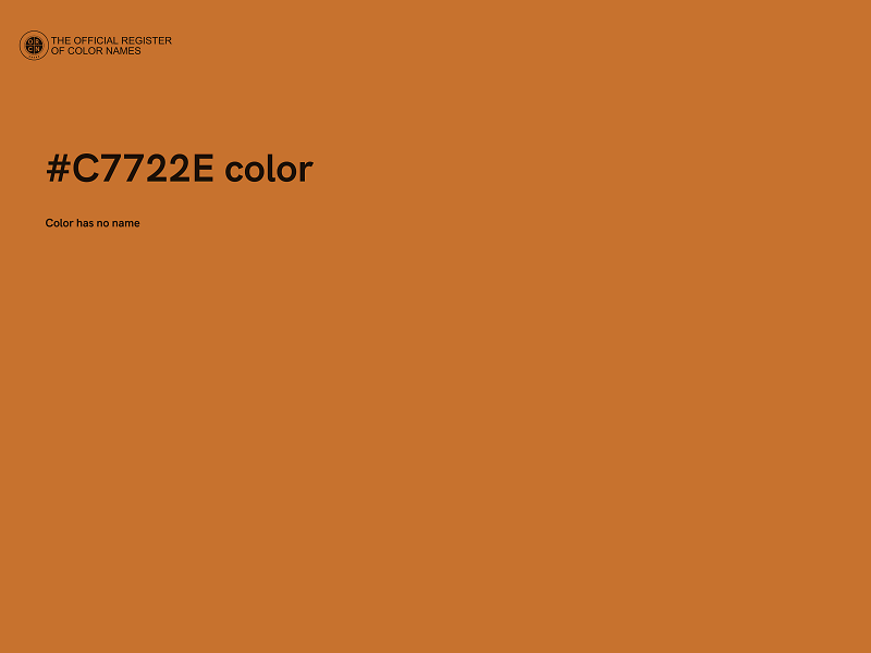 #C7722E color image