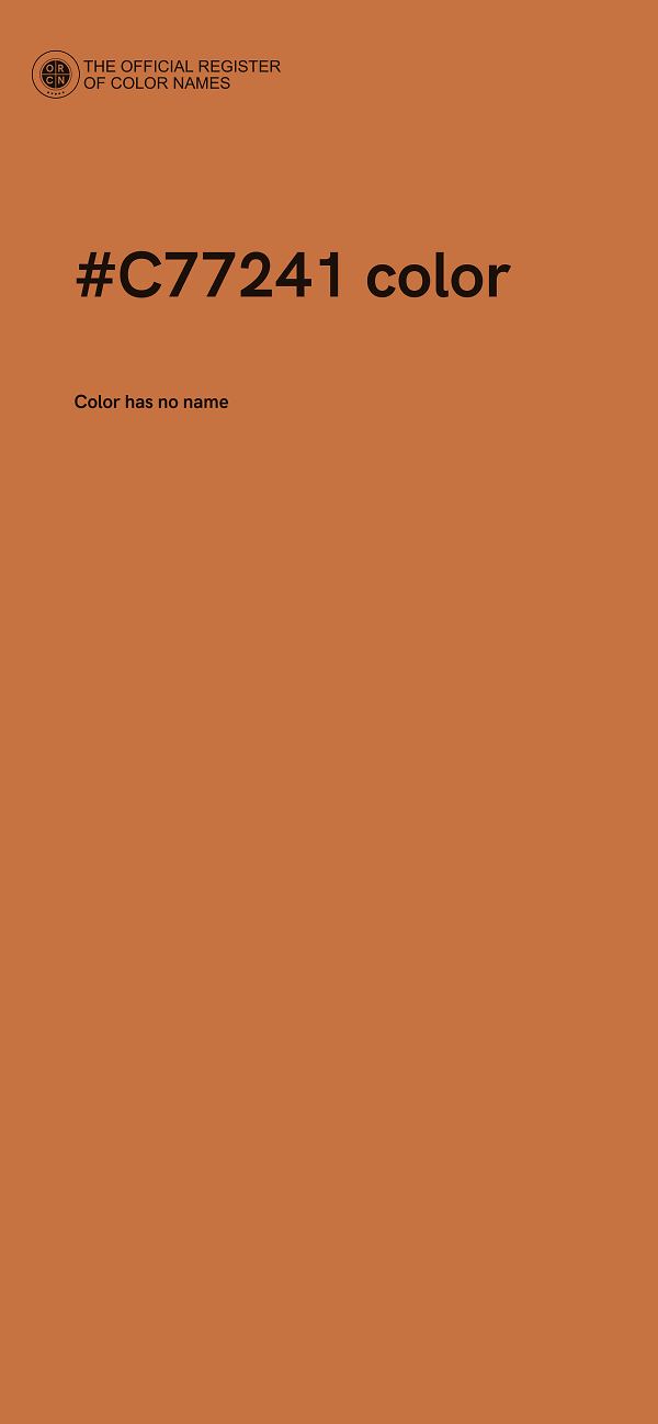 #C77241 color image