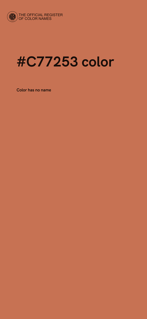 #C77253 color image