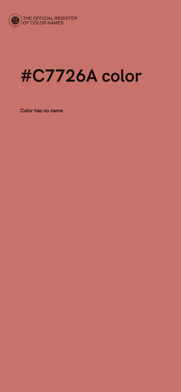 #C7726A color image