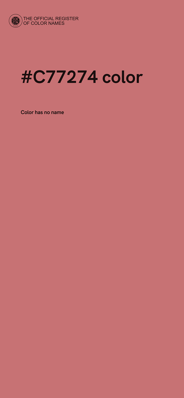 #C77274 color image