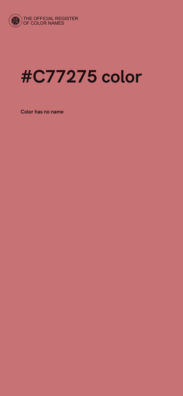 #C77275 color image