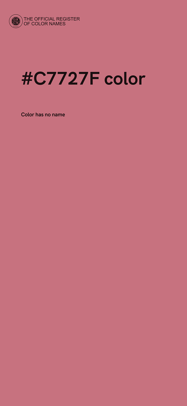 #C7727F color image