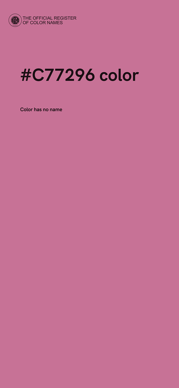 #C77296 color image