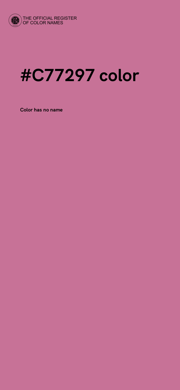 #C77297 color image