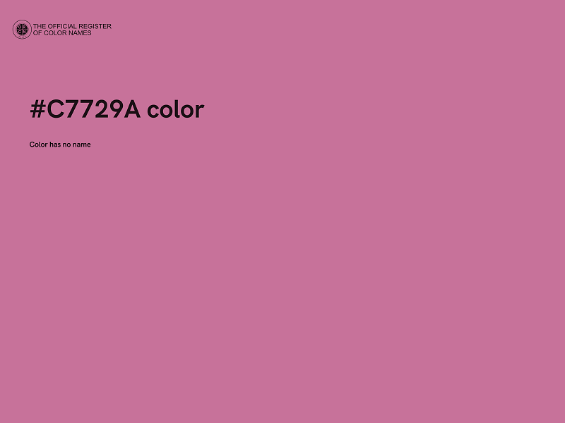 #C7729A color image