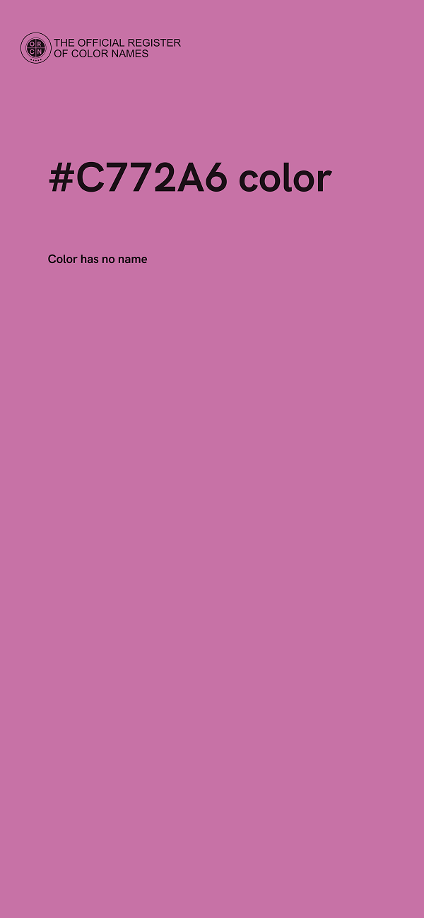 #C772A6 color image