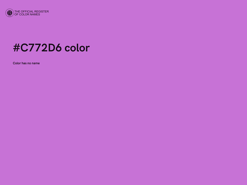 #C772D6 color image