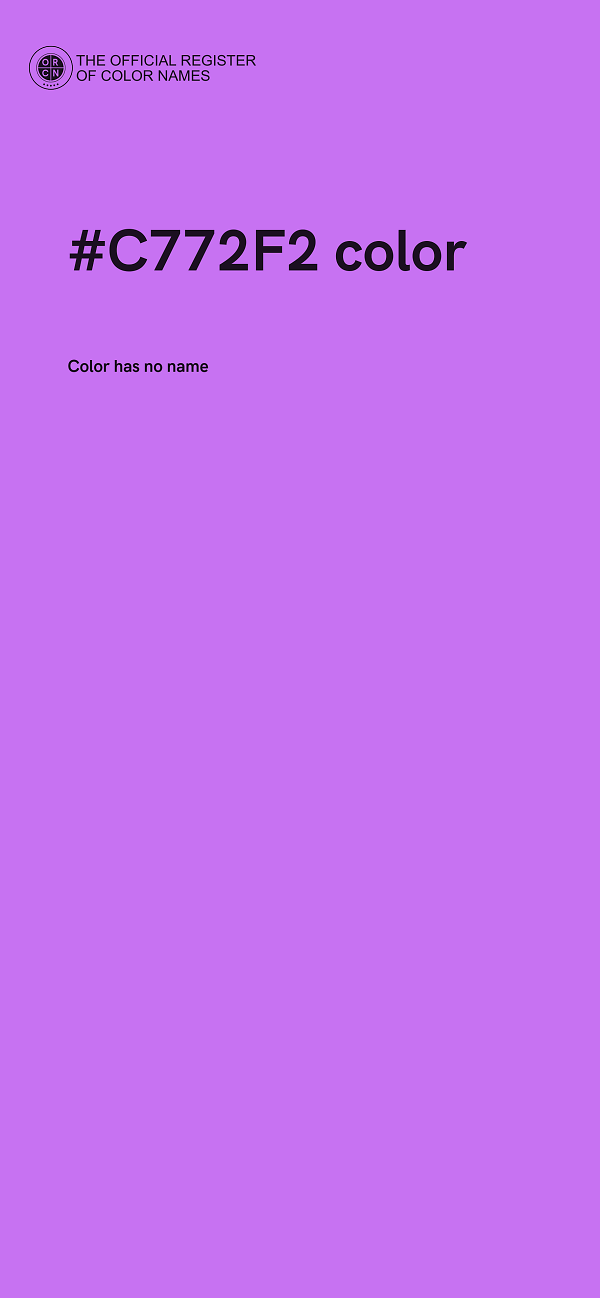 #C772F2 color image