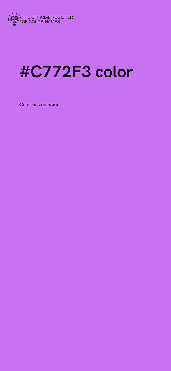 #C772F3 color image