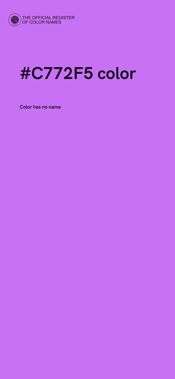 #C772F5 color image