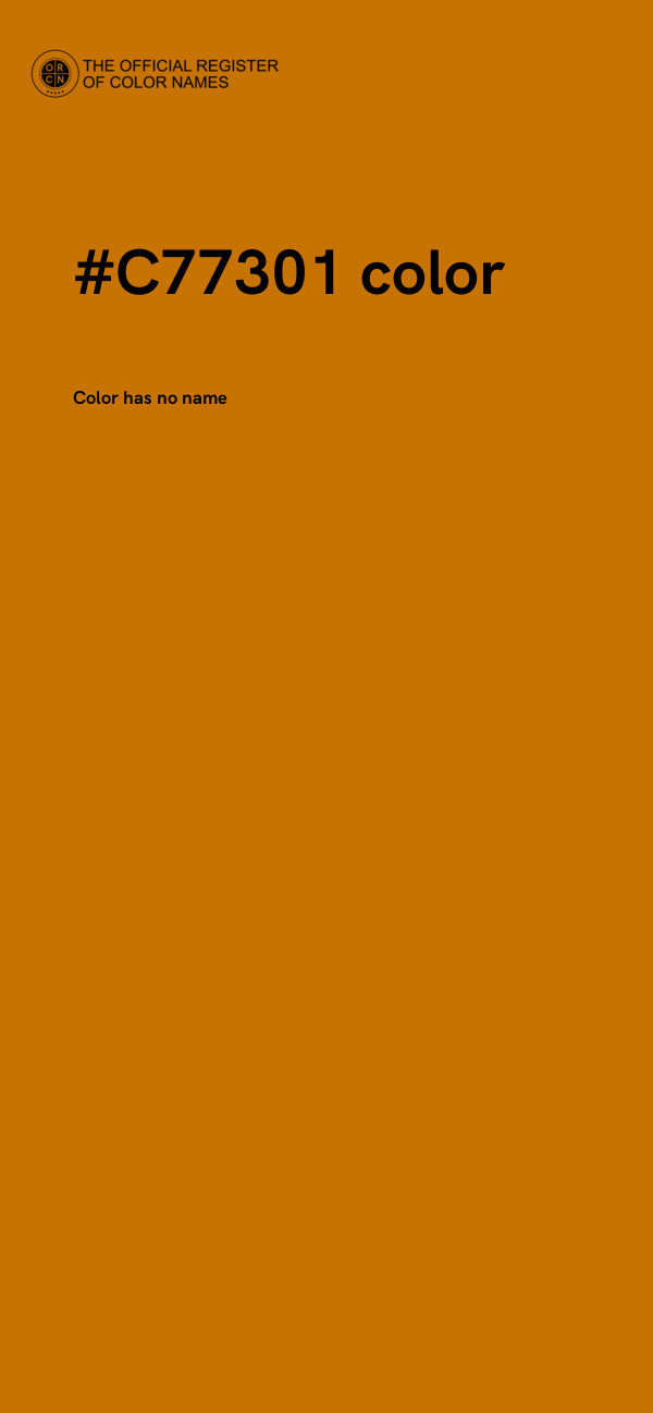 #C77301 color image